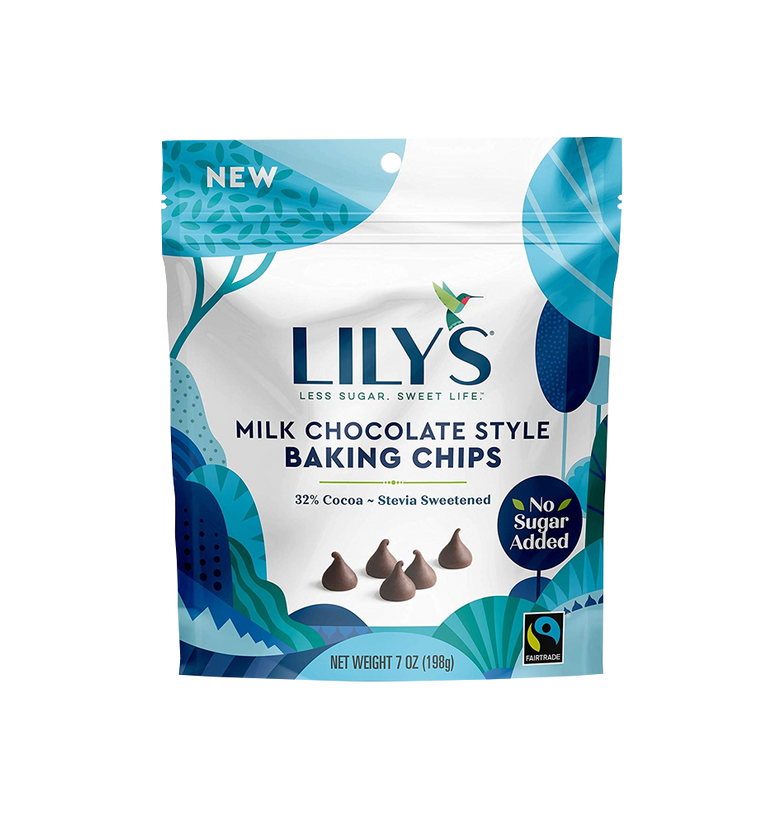 Lilys Less Sugar Baking Chips 7oz Resealable Bags