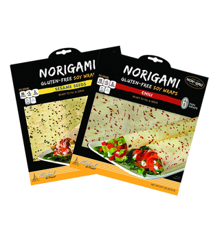 Norigami Non Gmo Gluten Free Soy Wraps Sesame Seeds And Soy Wraps Chili